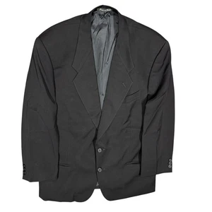 Vintage Giorgio Armani Collezioni Blazer Black Wool Sport Coat Made in Italy 40R - Picture 1 of 10
