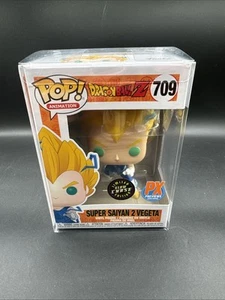 Funko Pop!: DBZ Super Saiyan 2 Vegeta #709 PX vistas previas Glow Chase con protector (2 - Imagen 1 de 9