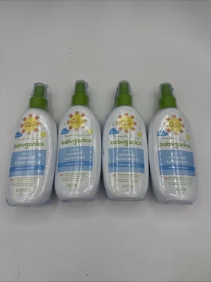 Lote de 4 Spray Protector Solar Babyganics a Base de Minerales FPS 50+ Sin Desgarros Exp 12/24 Foto 1 de 4
