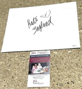 KATE ENGLAND Porn Star KISS PRINT with Autograph JSA COA - Picture 1 of 2