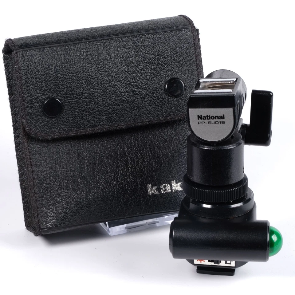 [Near MINT] National PP-SU01B Hot Shoe Optical Slave Adapter w/ Case From JAPAN - Image 1 of 4