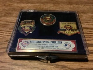 1993 World Series Commemorative Pin Set - Blue Jays vs. Phillies - Limited 5,000 - Picture 1 of 1