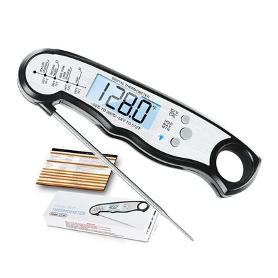 Termometro Digitale Carne, Impermeabile Lettura Istantanea Termometro Alimentare per Cucinare... - Immagine 1 di 4