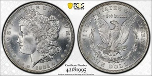 1904 O Morgan Silver Dollar PCGS MS-66+ Plus CAC - Picture 1 of 5