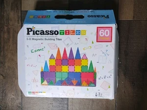 Lot of 73 Picasso Tiles Magnetic Pieces Shapes Tiles Squares & Triangles - Picture 1 of 2