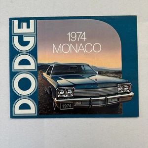 1974 Dodge Monaco Car Sales Brochure Catalog Advertising Custom Brougham Hardtop - Picture 1 of 5