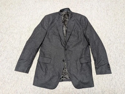 recent ITALY made VALENTINO blazer jacket 40R gray FLANNEL cashmere blend wool - Image 1 of 4