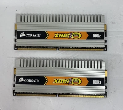 Corsair XMS2 DHX 4GB (2x2GB)DDR2 CM2X2048-6400C5DHX 800MHz 2.10V XMS2-6400#R2507 - Image 1 of 2