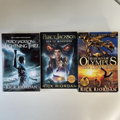 Percy Jackson & Heroes Of Olympus Rick Riordan 3 Book Set PB Adventure Fantasy - image 1 of 4