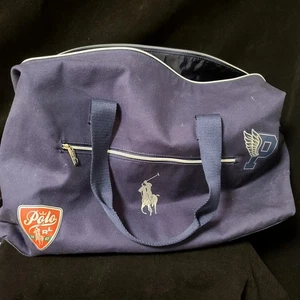 Ralph Lauren Polo Sport Fragrances Blue Travel School Gym Pony Logo Tote Bag - Picture 1 of 15