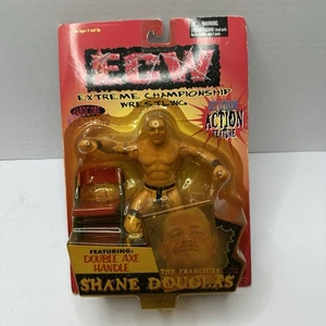 Figurina Wrestling Vintage 1999 ECW The Franchise Shane Douglas Doppio Manico Ascia - Foto 1 di 7
