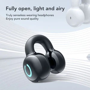 BT Clip On Kopfhörer Stilvolle Mini HiFi Stereo Geräuschdämpfung Clip On Op - Bild 1 von 33