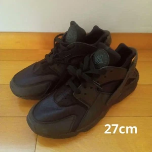 NIKE Men 9.0US Air Huarache Black 27Cm Sneakers - Picture 1 of 4