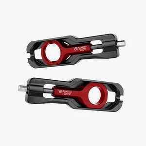 Bonamici Red Aluminium Chain Adjuster to fit Honda CBR 600 RR 2024 - Picture 1 of 3