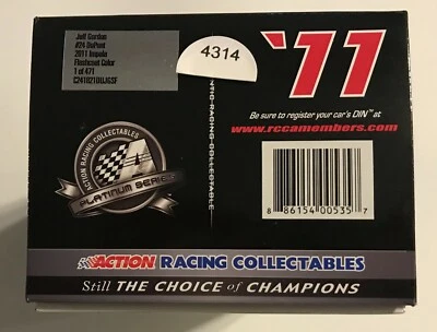 2011  #24 JEFF GORDON DUPONT FLASHCOAT COLOR  IMPALA  1/24th SCALE  #4314 - Image 1 of 4