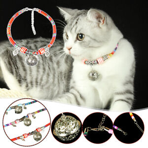 Cat Bell Collar Vintage Ethnic Handmade Puppy Collar Necklace Pet Accessories