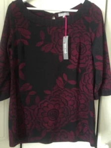 ladies M&S Per Una Skirt&top Set pink Grey Stretch Elastic Size10/16 Top new - Picture 1 of 12