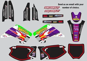 Graphic Kit for 2003-2014 Kawasaki KX125 KX250 Splitfire Decals logo sticker - Picture 1 of 3