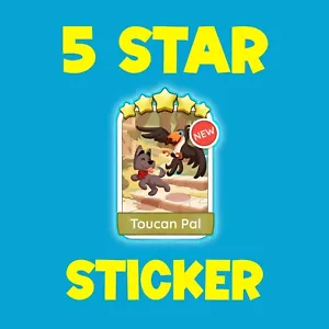 TOUCAN PAL - 5 STAR STICKER MONO GO - Picture 1 of 1