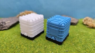2 Stück IBC Container Modelleisenbahn Wassertank 1:45 (Spur 0) Ladegut Baustelle - Bild 1 von 4