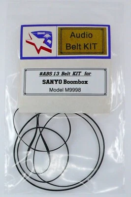 STAR COMPONENTS Belt KIT for SANYO Boombox Model M9998, M9998K