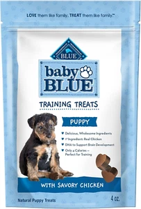 Baby BLUE Training Treats Natural Puppy Soft Dog Treats, Savory Chicken 4-oz Bag - Picture 1 of 10