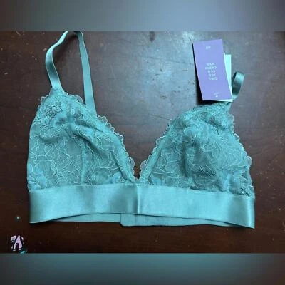 H&M bra lace Large 12” ptp BNWT tan sexy quiet luxury romantic adjustable - Image 1 of 4