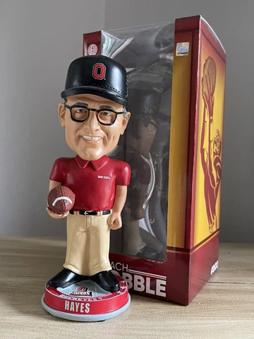 Coach WOODY HAYES Ohio State Buckeyes Legend “Knucklehead” Bobblehead #/360 NIB! Cover