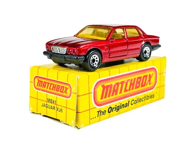 Matchbox Superfast MB41 Red Jaguar XJ6 w/Yellow Grid Box - Image 1 of 4
