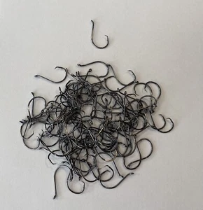 100 Circle Hooks, 1/0 Octopus Fishing Circle Hooks, Black - Picture 1 of 5
