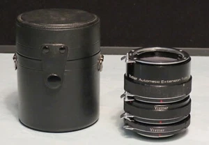 VIVITAR AUTOMATIC EXTENSION TUBE W/ CASE AT-3/AI 12MM 20MM 36MM JAPAN - Bild 1 von 4