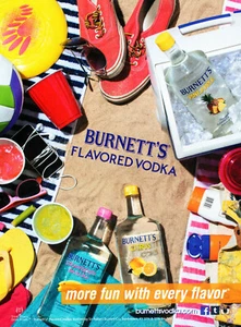BURNETT'S VODKA AD #13 RARE 2015 OUT OF PRINT - Bild 1 von 2