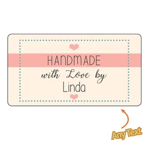 Pegatinas de etiquetas vintage personalizadas hechas a mano por... Shop Shabby Craft - 1145 - Imagen 1 de 3