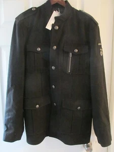 Calvin Klein Jeans Men's Wool Blend Coat Size XL 46 Chest 32 Long - Picture 1 of 12