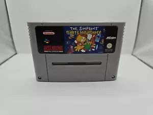 The Simpsons Bart's Nightmare Nintendo SNES - Picture 1 of 2