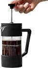 French Press Coffee Maker Stainless Steel/High Borosilicate Glass Coffee Pres...
