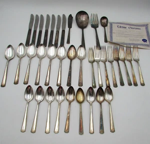 Viceroy Silverplate Flatware Set 36 Pc Vintage Silverware Utensils Lot - Picture 1 of 11