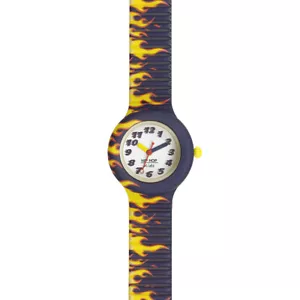 OROLOGIO HIP HOP KIDS FUN FLAME HWU0901 Fiamme Bambino Cinturino Silicone 28 mm - Foto 1 di 3