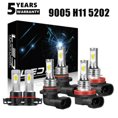 For Chevrolet Colorado 2015-2020 2021 2022 LED Headlight + Fog Light Bulbs Combo - Image 1 of 4