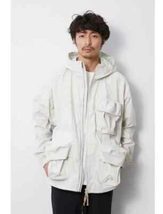 Snow Peak Indigo C/N Parka Ivory White Size S M L XL Lightweight Jacket Japan - Picture 1 of 7