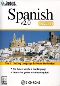 SPANISH language lessons EXPRESS V2 Instant Immersion 2-CDs Win+Mac SHIPS FREE - Picture 1 of 1