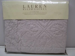 Ralph Lauren One Standard Kissen Schein gesteppt Leinen natur hellbraun  - Bild 1 von 1