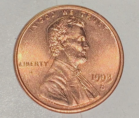 1993 Lincoln Penny w/ Speared ear and possible RPM Cover