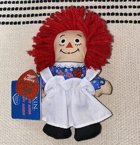 Bambola di stoffa nuova con etichette Applause Dakin 85° compleanno Raggedy Ann 6” nuova con etichetta RARA - Foto 1 di 7