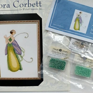 Gardenia Cross Stitch Chart Pattern and Embellishment Pack Nora Corbett NC140 - Picture 1 of 22