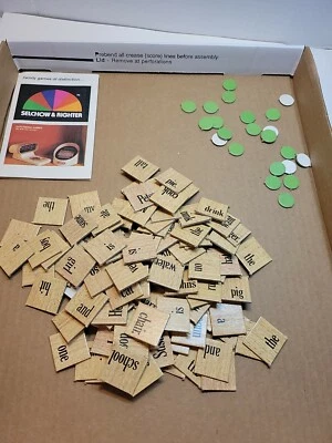 Scrabble Sentence Game For Juniors Word Tiles Replacement or Artwork 100 + - C2 - Image 1 of 4