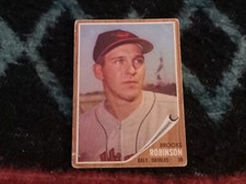 Baseball Card Topps 1962 # 45 Brook Robinson Baltimore Orioles 3.0 V/G Condition
