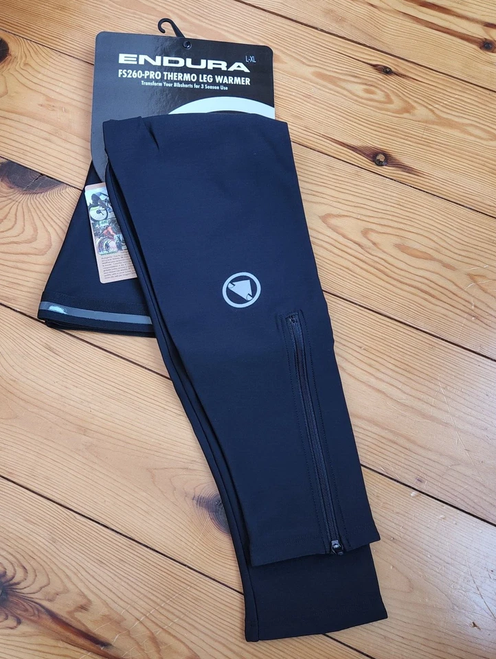 *No Import Fees* Genuine Endura FS260-Pro Thermo Leg Warmer, Black, L/XL, BNWT - Image 1 of 4