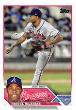 Raisel Iglesias 2023 Topps Baseball card Series One Base #115 Atlanta Braves