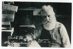 Uncle Ike, Nee Levi Morrill, Notch, MO Real Photo Postcard near Branson RPPC - Picture 1 of 5
